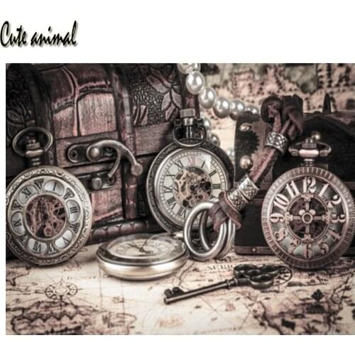 Full Square Drill Diamond Embroidery Nautical Map Compass 5D DIY Diamond Painting Cross Stitch Diamond Mosaic Rhinestones Decor