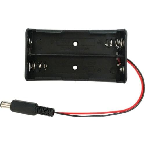 18650 battery box DC head lithium battery 2 section 18650 strip line 2 section 7.4V battery box series charging