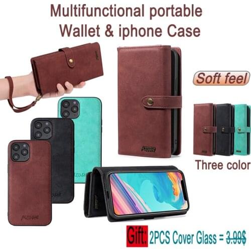 For iPhone 13 High Grade luxury Card Slots Wallet Case For iPhone 12 Pro Max X XR XS 8 Plus 7 Case for iphone 11 phone case