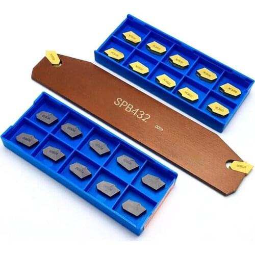 SPB226 SPB326 SPB332 SPB432 turning tool holder 10PCS SP300 SP400 high quality slotting cutting insert lathe CNC SPB tool holder