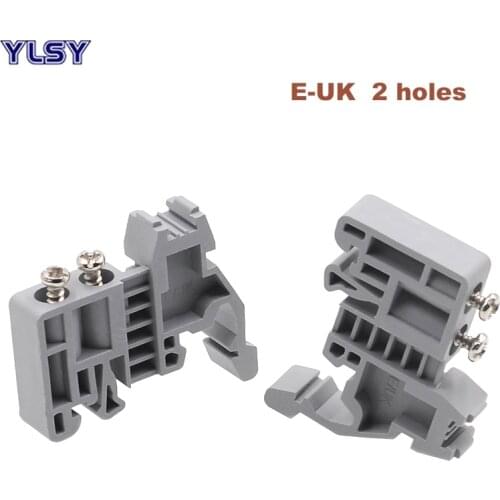 UK terminal block bornier fixed part E-UK wiring terminals plug C45 Din guide rail fastening seat E/UK fixing parts end stopper