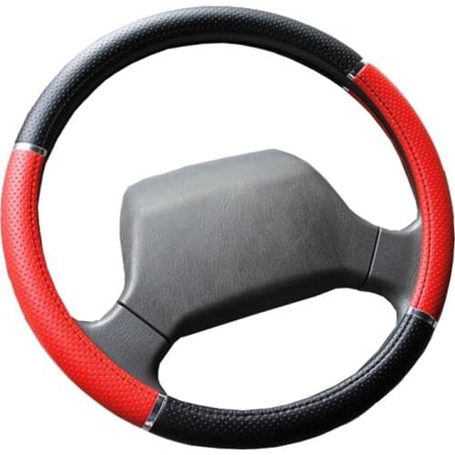 Auto Truck Car Steering Wheel Cover Diameters for 36 38 40 42 45 47 50CM 7 Sizes Steering-Wheel Car Styling Hand Bar Cape