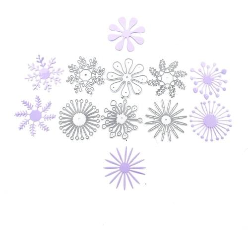 Julyarts Petals Combination Metal Die Cuts Scrapbooking Material for DIY Scrapbooking Card Stencil Paper Craft Handmade