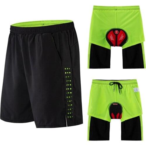 Short Cycling Trousers Gel Padded Mountain Bike Shorts Blue/black/green Shockproof Breathable Quick Dry Mtb Road Bicycle Shorts