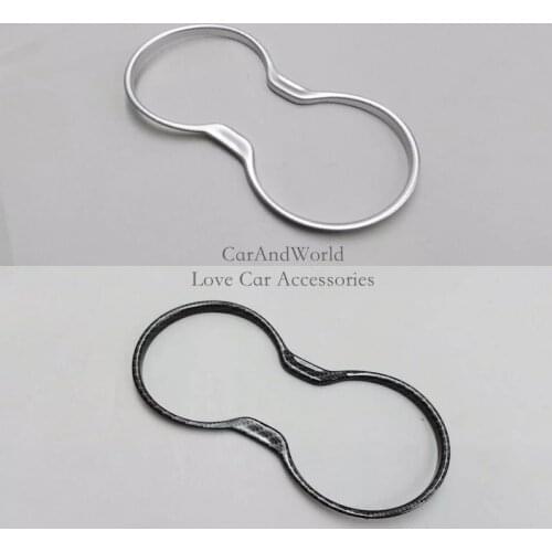 Water Cup Frame Cover For Jeep Compass 2017 2018 Interior Decoration Trims ABS Chrome Stickers Car Styling Accessories
