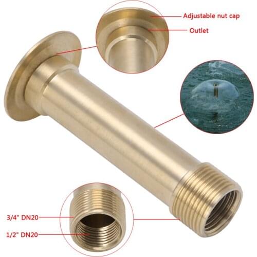 YYSD 1/2" DN15 3/4" DN20 Brass Pond Hemispherical Fountain Nozzle Pond Spray Head