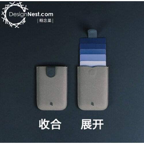 Stacked Gradient Pull Card Case Credit Card Mini Wallet business card holder card card wallet id card holder card holder