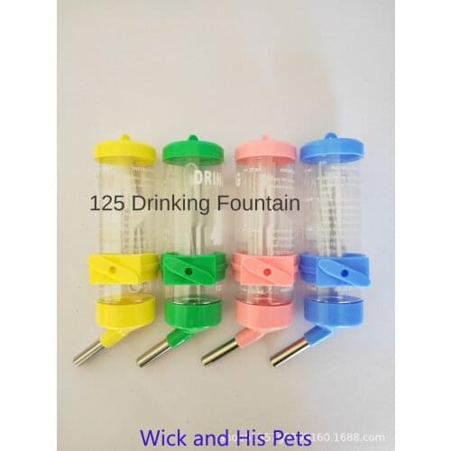 Pet Stainless Steel Ball-hanging Drinking Fountain Hamster Chinchilla Rabbit Kettle Automatic Luxury Drinking Supplies Guine Pig