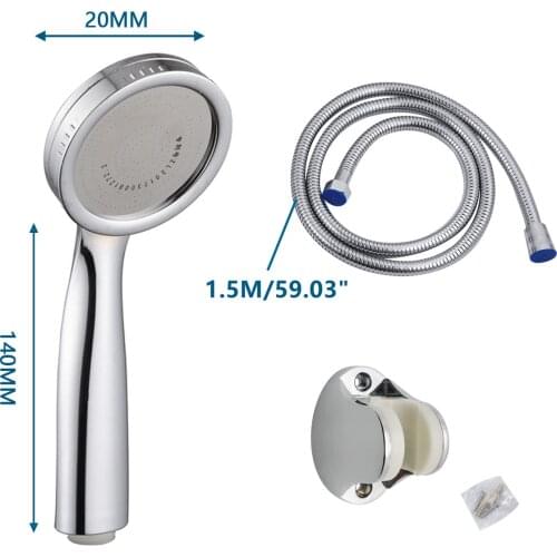 High Pressure Water Saving Spray Shower Head ABS 360 Rotated Rainfall Shower Head Bathroom Hand-held Shower Head Set