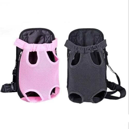 Pet Backpack Cat Dog Bag Dog Accessories Five-hole Mesh Breathable Chest Pet Out Of The Shoulder Bag Pet Supplies Dog Backpack