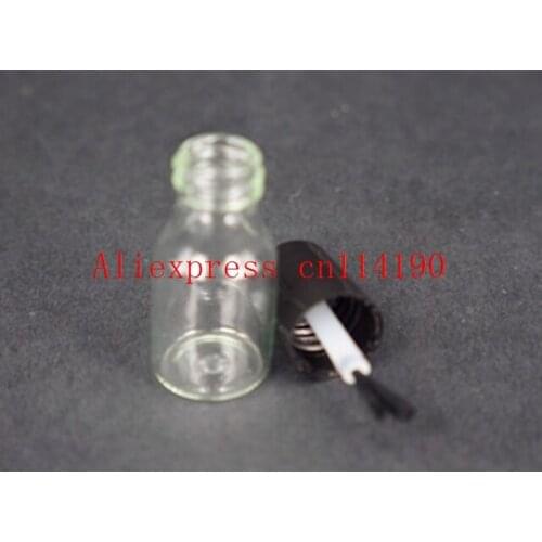 Brand new 1000 pcs/lot Capacity 3ml D16*H41cm tube empty nail polish bottle bottles with black lid