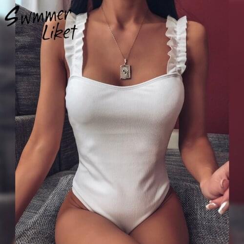 Swmmer Liket White One-piece Swimwear