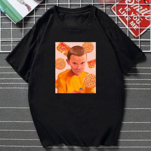 TV Stranger Things Season 3 T Shirt Upside Down Eleven Graphic T Shirt Men Women Summer Harajuku Cartoon Tops Oversized Tee