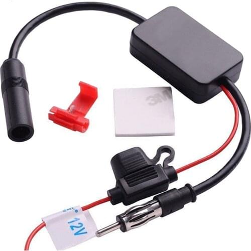 Universal 12V Auto Car Radio FM Antenna Signal Amp Amplifier Booster For Marine Car Vehicle Boat 330mm FM Amplifier