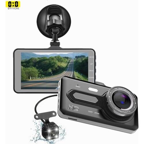 Dash Cam Front and Rear Car Video Recorder Dual Full HD 1080P LED Night Vehicle Black Box Camera