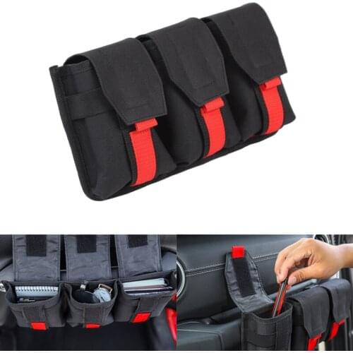 Stowing Tidying For Jeep Wrangler JK JL TJ General Co-pilot Handle Storage Bag Waterproof Oxford For Jeep Wrangler 1997-2018 Up