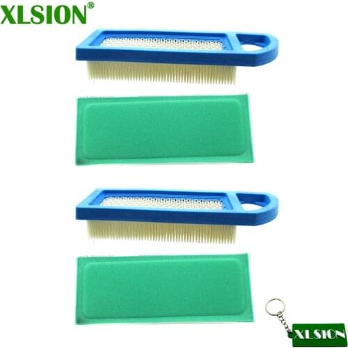 XLSION 2x Air Filter & 2x Pre Filter For Briggs & Stratton 4211 5077H 5077K 697014 697153 697634 698083 795115 797008 677014
