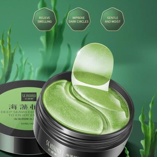 Gold Moisturizing Seaweed Crystal Collagen Eye Mask Patch 60pcs Anti-Wrinkle Anti Aging Remove Dark Circles Eye Skin Care TSLM1