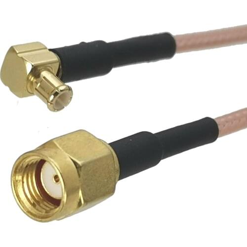 1Pcs RG316 RP-SMA Male Jack to MCX Male Plug Right angle Connector RF Coaxial Jumper Pigtail Cable For Radio Antenna 4inch~10M