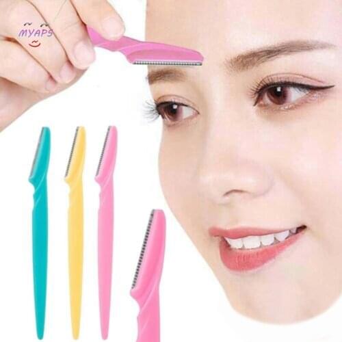 1pcs Facial Eyebrow Razor Trimmer Shaper Shaver Blade Knife Hair Remover Tools