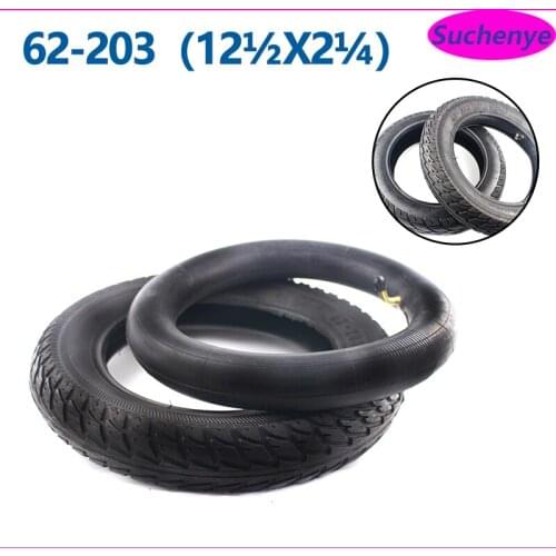 12 Inch 12 1/2X2 1/4 ( 62-203 ) Tube Outer Tire For Many Gas Electric Scooters ST1201 ST1202 E-Bike 12 1/2X2 1/4 Tire