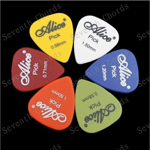 24Pcs Mix Color Frosted Slip Guitar Picks Plectrums Plectra 0.58mm,0.71mm.0.81mm,0.96mm.1.2mm1.5mm for choose guitar accessories