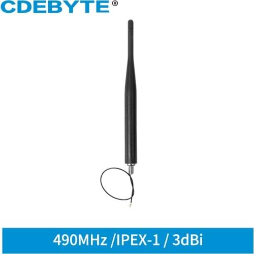 490MHz Rubber Antenna 3dBi IPEX-1 TX490-JZLW-15 High Gain Screw Fixed Easy to Install 20W Taxi Teams Other Related Equipment