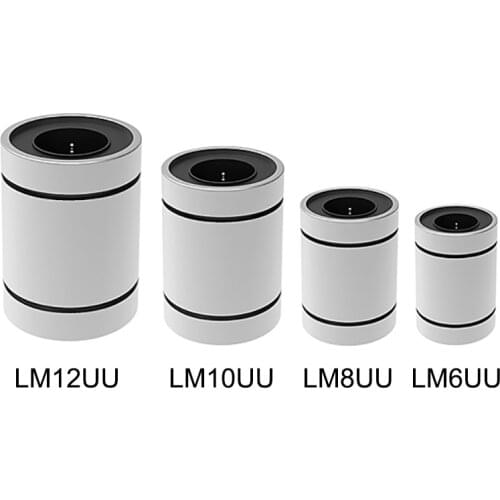 5PCS/Lot LM8UU LM6UU linear ball bearing motion bushing 8mmx15mmx24mm Carbon Steel CNC Machine Tool 3D Printer Parts