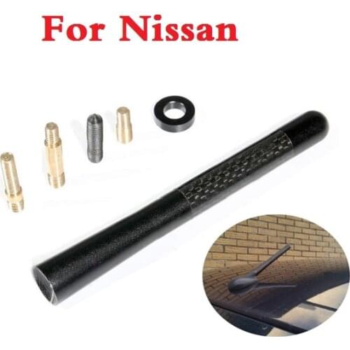 Fm Radio Inch Black 4.7 Carbon Fiber Short Antenna Aerials For Nissan Teana Terrano Tiida Versa Wingroad X-Terra X-Trail March