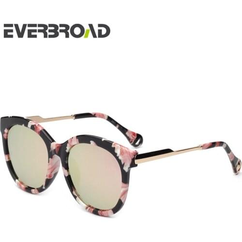 Colorful Flower Sunglass Frame Round Shape Lens Oculos Masculino Vintage Women Sunglasses Package EV2772