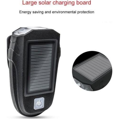 Bike Bicycle Solar Power Light USB LED Rechargeable Set Mountain Cycle Front Back Headlight Lamp Flashlight for Cycling tools