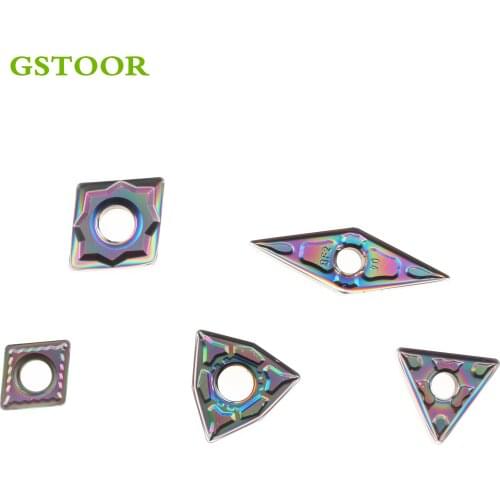 10PCS CCMT060204 CCMT060208 ZMF CCMT09T304 CCMT09T308 HPF HPM GH2 Carbide Inserts Turning Tools Lathe Cuttting Tool