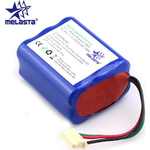 Melasta 7.2V 2500mAh Battery for iRobot Roomba Braava 380 380T 380j Mint 5200 5200C NIMH Floor Cleaner/Mopping Robot Replacement