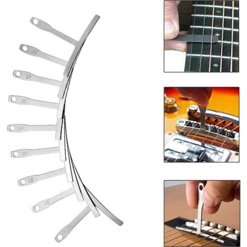 Metal Guitar Luthier Tools Understring Radius Gauge Rubber Fret Set Understring Radius Gauge Luthier Tools