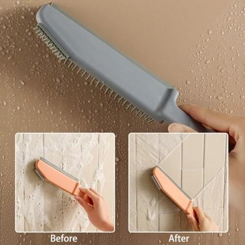 Multi-purpose Soft TPR Head Cleaning Brush Tile Floor Cleaner Scraper Window Groove Cleaning Household Tool