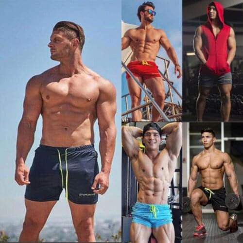 Men Sports Jogging Fitness Shorts Quick Dry Mens Gym Men Shorts Sport gyms Short Pants men 2020 Summer Running Shorts