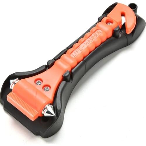 Outdoor Survival Portable Safety Hammer Camping Driving Car Seat Belt Cutter Emergency Escape Hammer to Break Window Glass 1PC