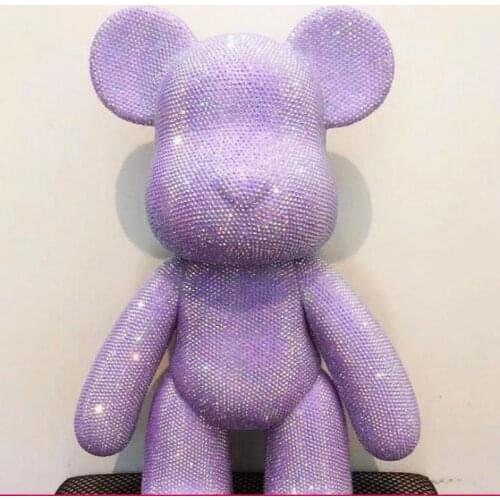 2021 New Gift Valentines Day Diamond Bear DIY Kit 32Cm Bear Model Handmade Gift Party Wedding Decoration (No Glue)