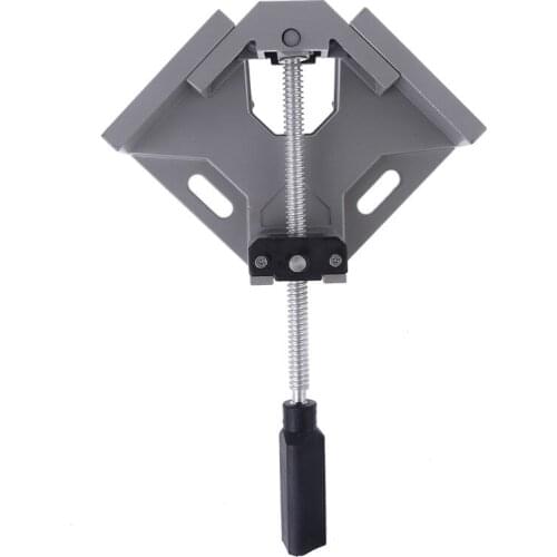 Single Handle 90 Degrees Right Angle Clamp Two Axis Alluminum Alloy Carpentry Woodworking Welding Clamp