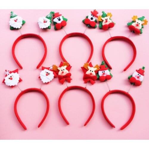 Christmas headband Hoop students Christmas gift hair hoop decorations ten kinds of cartoon can be choosen free shipping CH01001