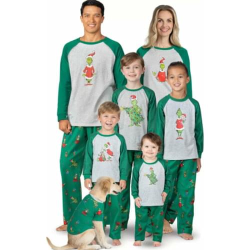 Xmas Family Matching Christmas Pajamas Sets Dad Mon Kids Girl Boy Sleepwear Nightwear Homewear PJs Outfits Set