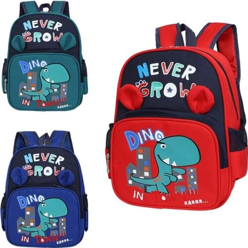 Cartoon Dinosaur School Backpack For Children Cute 3D Animal Designer Kids School Bags Boys Girls Schoolbag plecak szkolny