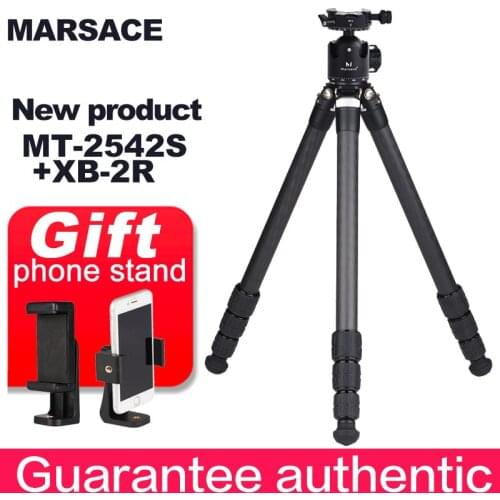 Marsace MT-2542S Tripod+XB-2R UNC3/8" Arca-Swiss Dovetail Specifications Ballhead For Sony Nikon Canon Fuji ProfessionSLR Camera