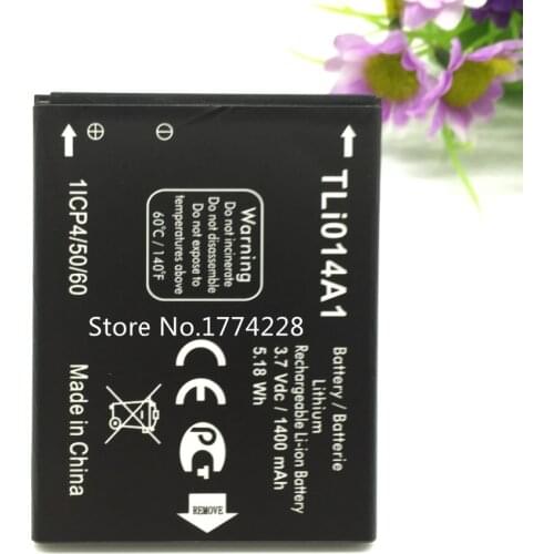 MLLSE 3.7V 1400MAH Tli014A1 replacement battery for Alcatel ONE TOUCH 4012 OT-4012A FIRE OT-5020 mobile phone
