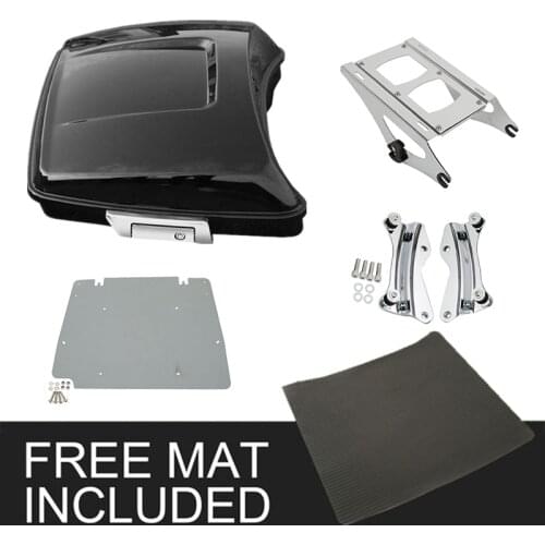 Motorcycle 5.5" Razor Trunk Latch Rack Docking For Harley Tour Pak Touring Road King Electra Glide Street Glide 2014-2020