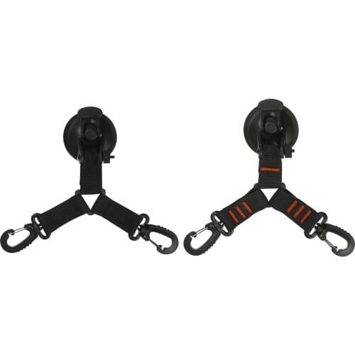 Outdoor Camping Hiking Suction Cup Anchor Securing Hook Travel Portable Tie Down Hooks Fix Accessories ABS Nylon Webbing Metal