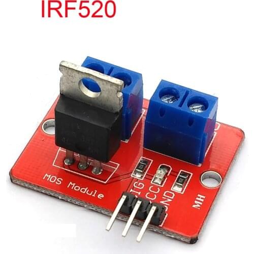 0-24V Top Mosfet Button IRF520 MOS Driver Module For Arduino MCU ARM Raspberry Pi