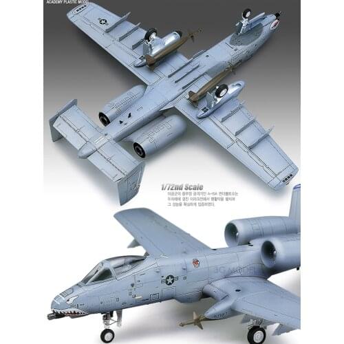 1/72 American A-10A Lightning Attack Model Airplane Assembly 12402