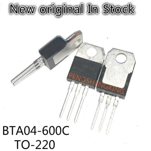 10PCS/LOT BTA04-600C BTA04 600C bidirectional thyristor TO-220 New original spot hot sale