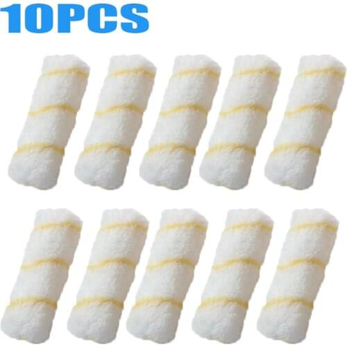 4 Inch 10PCS Paint Roller Brush Reusable Durable Mini Paint Roller Cover for Home Repair Wall Painting Paint Tool Sets